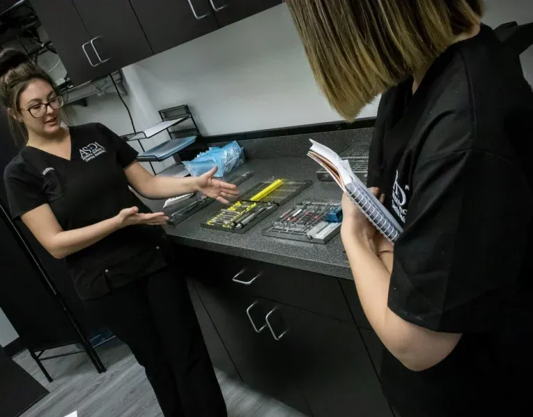 Inside the ASDA classroom — students and training stations (19)